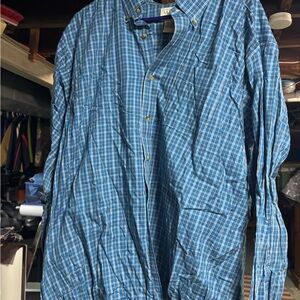Men's Blue Checkered Shirt